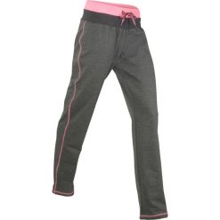 Spodnie sportowe, długie, Level 1 bonprix antracytowy melanż. Szare spodnie sportowe damskie bonprix, melanż. Za 74,99 zł.