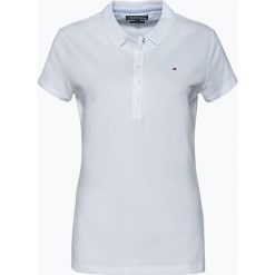 Tommy Hilfiger - Damska koszulka polo – New Chiara, biały. Białe koszulki damskie TOMMY HILFIGER, s, bez wzorów, z bawełny, bez rękawów. Za 269,95 zł.