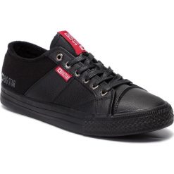 Tenisówki BIG STAR - EE174129 Black. Czarne półbuty męskie BIG STAR, na co dzień, bez wzorów, z gumy, retro, bez zapięcia. Za 129,00 zł.