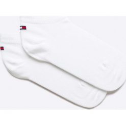 Tommy Hilfiger - Skarpetki dziecięce (2 pack). Szare skarpetki dziewczęce TOMMY HILFIGER, bez wzorów, z elastanu. W wyprzedaży za 29,90 zł.