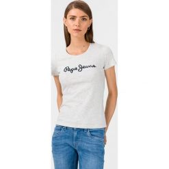 Pepe Jeans Bambie Koszulka Szary. Szare koszulki damskie Pepe Jeans, m, z haftami, z elastanu, bez kołnierzyka. Za 180,95 zł.