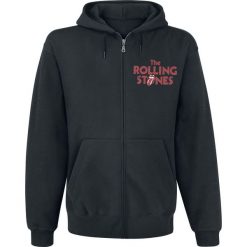 Bluzy męskie: The Rolling Stones Tongue Bluza z kapturem rozpinana czarny