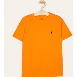 Polo Ralph Lauren - T-shirt dziecięcy 134-176 cm. Pomarańczowe t-shirty chłopięce Polo Ralph Lauren, bez wzorów, z bawełny, bez rękawów. Za 139,90 zł.