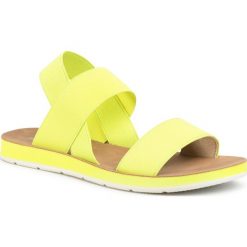 Sandały REFRESH - 69625 Amarillo. Żółte klapki damskie Refresh, bez wzorów, ze skóry ekologicznej, bez obcasa. Za 139,00 zł.