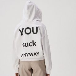 Biała bluza z kapturem - Kremowy. Białe bluzy damskie Sinsay, s, bez wzorów, bez rękawów, z kapturem. Za 59,99 zł.