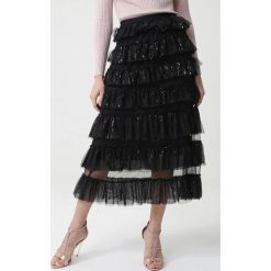 Czarna Spódnica Leschi. Czarne spódniczki damskie Born2be, s, eleganckie, krótkie, midi, dopasowane. Za 159,99 zł.