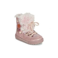 Śniegowce Dziecko Primigi RIDE 19 GORE-TEX LANA. Różowe kozaki dziewczęce Primigi, bez wzorów, z gore-texu, bez obcasa. Za 309,00 zł.