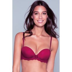 Biustonosz Blair Red Triple Bardot. Czerwone biustonosze Dorina, w paski, z koronki. Za 95,99 zł.
