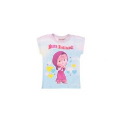 T-shirty dziewczęce: bluzka dziewczęca z printem MASZA I NIEDŹWIEDŹ