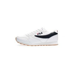 Buty Fila 1010263 ORBIT. Białe trampki męskie Fila, bez wzorów, bez zapięcia. Za 164,63 zł.