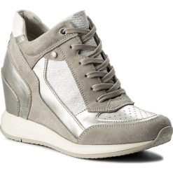 Sneakersy GEOX - D Nydame A D540QA 022AS C1355 Lt Grey/Silver. Szare sneakersy damskie Geox, z materiału. W wyprzedaży za 329,00 zł.