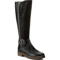 Oficerki SIMEN - 9533 S04/Sandro 04. Czarne buty zimowe damskie marki Kazar, z futra, przed kolano, na wysokim obcasie, na koturnie. W wyprzedaży za 349,00 zł.