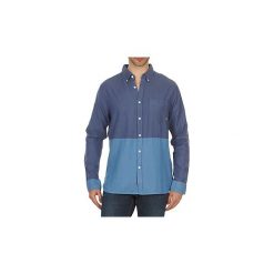 Koszule z długim rękawem Element BRENTWOOD. Niebieskie koszule męskie marki Element, s, bez wzorów, bez kołnierzyka, z długim rękawem. Za 247,20 zł.