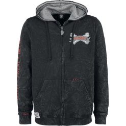 Bluzy męskie: Gas Monkey Garage Go Big Or Go Home Bluza z kapturem rozpinana czarny