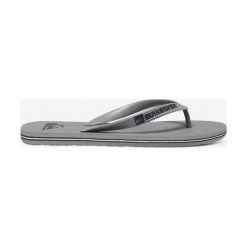 Quiksilver Molokai Japonki Szary. Szare klapki męskie Quiksilver, w paski, z materiału. Za 80,95 zł.