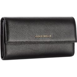 Portfele damskie: Duży Portfel Damski COCCINELLE – AW5 Metallic Soft E2 AW5 11 46 01 Noir 001