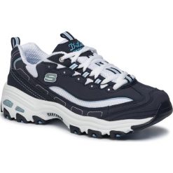 Sneakersy SKECHERS - D'lites Biggest Fan 11930/NVW Navy/White. Niebieskie półbuty damskie Skechers, ze skóry ekologicznej. W wyprzedaży za 239,00 zł.