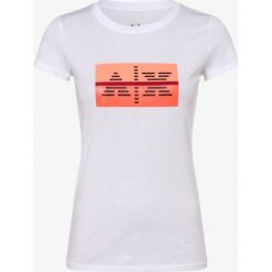 Armani Exchange - T-shirt damski, biały. Białe t-shirty damskie Armani Exchange, m, z nadrukiem, bez kołnierzyka. Za 249,95 zł.