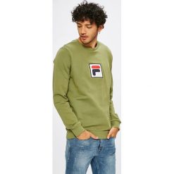 Fila - Bluza. Zielone bluzy męskie Fila, m, z nadrukiem, z bawełny, z okrągłym kołnierzem, bez rękawów, bez kaptura. W wyprzedaży za 239,90 zł.