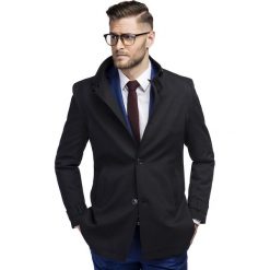 Płaszcz FLORIANO PSCS000099. Czarne płaszcze męskie na zimę, s, z elastanu, eleganckie. Za 299,00 zł.