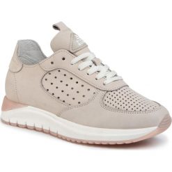 Sneakersy BULLBOXER - 550002E5L Sand. Brązowe półbuty damskie Bullboxer, z zamszu. W wyprzedaży za 319,00 zł.