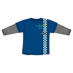 Carodel Bluzka Chłopięca 92 Szary/Niebieski. Szare t-shirty chłopięce marki Carodel, z długim rękawem. Za 29,00 zł.