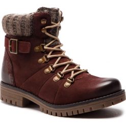 Trapery LASOCKI - WI07-A721-A588-03 Maroon. Czerwone trapery damskie Lasocki, ze skóry, bez obcasa, bez zapięcia. Za 199,99 zł.