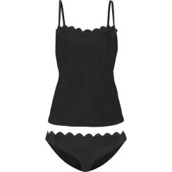 Tankini (2 części) bonprix czarny. Czarne stroje kąpielowe damskie bonprix, w paski. Za 124,99 zł.
