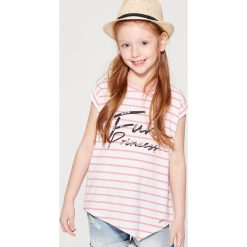 T-shirty damskie: Asymetryczna koszulka dla dziewczynki little princess – Biały