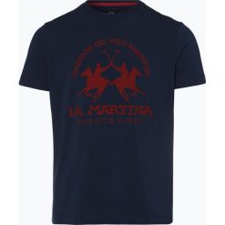 T-shirty męskie z nadrukiem: La Martina - T-shirt męski, niebieski