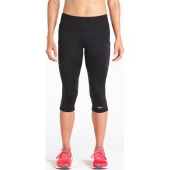 Spodnie do biegania damskie SAUCONY BULLET CAPRI BLACK / SAW800134-BK. Czarne spodnie damskie Saucony, bez wzorów, do biegania. Za 199,99 zł.