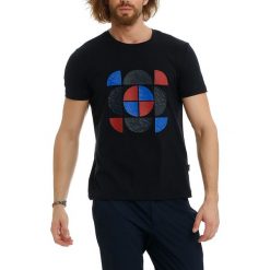 T-shirty męskie z nadrukiem: T-shirt w kolorze granatowym