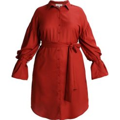 Sukienki hiszpanki: Lost Ink Plus DRESS WITH FLUTED CUFF Sukienka koszulowa rust