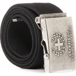 Pasek Męski STRELLSON - 3112 Black 001. Czarne paski męskie Strellson, w paski, z materiału. W wyprzedaży za 139,00 zł.