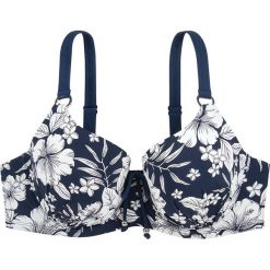 Bikini: Biustonosz bikini "Haiti Curves" w kolorze granatowo-białym