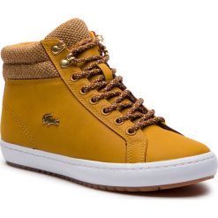 Sneakersy LACOSTE - Straightset Insulatec 3182Caw 7-36CAW0045355 Tan/Wht. Żółte półbuty damskie Lacoste, ze skóry. W wyprzedaży za 359,00 zł.