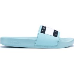 Tommy Hilfiger Kapcie Niebieski. Niebieskie kapcie damskie TOMMY HILFIGER, z jeansu. Za 240,95 zł.