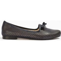 Baleriny damskie: Baleriny granatowe