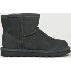 Bearpaw - Śniegowce Alyssa. Szare śniegowce damskie Bearpaw, ze skóry, bez zapięcia. W wyprzedaży za 239,90 zł.