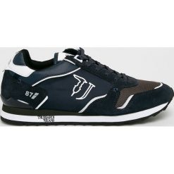 Trussardi Jeans - Buty Runner Nylon New. Niebieskie sneakersy męskie Trussardi Jeans, na sznurówki. W wyprzedaży za 269,90 zł.