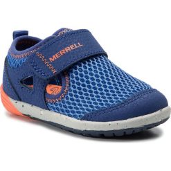 Półbuty MERRELL - M-Bare Steps H20 ML260875 Blu/Org. Niebieskie półbuty chłopięce Merrell, na rzepy. W wyprzedaży za 129,00 zł.
