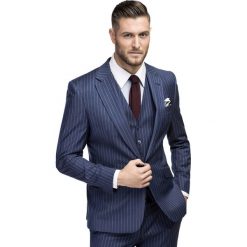 Marynarka ARTURO 2 16-05MB. Niebieskie marynarki garniturowe męskie Giacomo Conti, w paski, z wiskozy, eleganckie. Za 1298,00 zł.