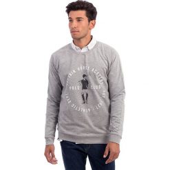 Bejsbolówki męskie: Bluza w kolorze szarym
