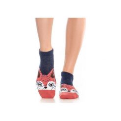Skarpetki z lisem rysunkowym. Niebieskie skarpetki damskie marki Candysox.pl. Za 30,00 zł.
