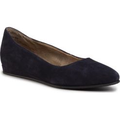 Baleriny TAMARIS - 1-22118-24 Navy 805. Niebieskie baleriny damskie Tamaris, na co dzień, bez wzorów, ze skóry, klasyczne, bez obcasa, na płaskiej podeszwie, bez zapięcia. Za 219,00 zł.