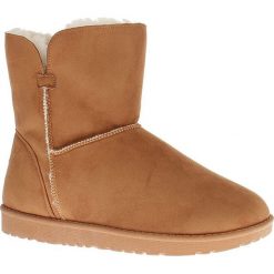 Buty zimowe damskie: Zimowe botki „Bellevue” w kolorze jasnobrązowym