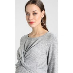 Sukienki: GAP Maternity TWIST FRONT DRESS Sukienka dzianinowa space dye grey marl