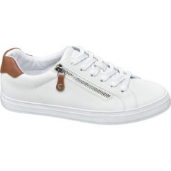 Sneakersy damskie Graceland białe. Białe sneakersy damskie Graceland, z gumy. Za 89,90 zł.