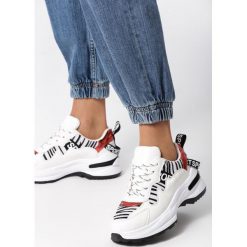Biało-Czarne Sneakersy Henley. Białe buty sportowe damskie Born2be. Za 99,99 zł.