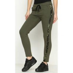 Spodnie dresowe damskie: Khaki Spodnie Dresowe Comfy